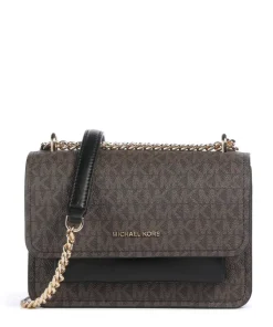 Claire Small Schultertasche Lederimitat dunkelbraun