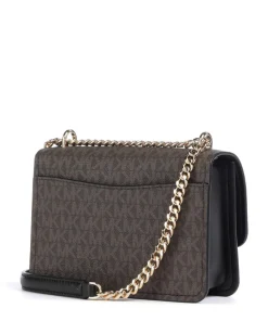 Claire Small Schultertasche Lederimitat dunkelbraun