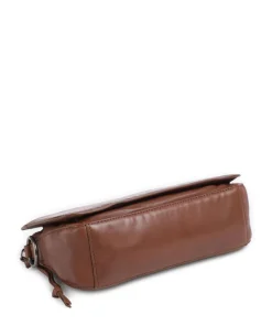 Clarice Sheep Natural M Umhängetasche Schafsleder dunkelbraun