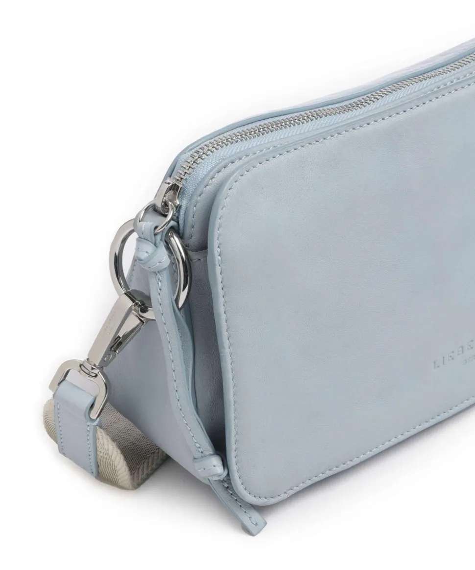Clarice Sheep Natural M Umhängetasche Schafsleder hellblau