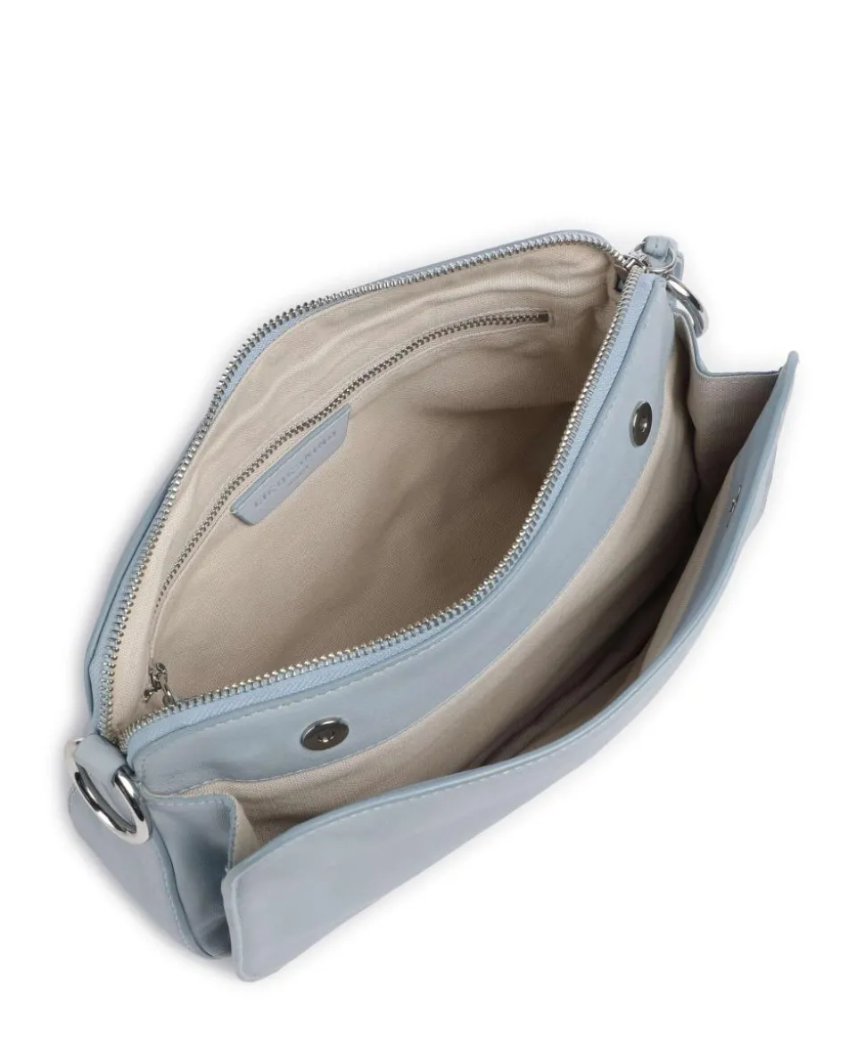 Clarice Sheep Natural M Umhängetasche Schafsleder hellblau