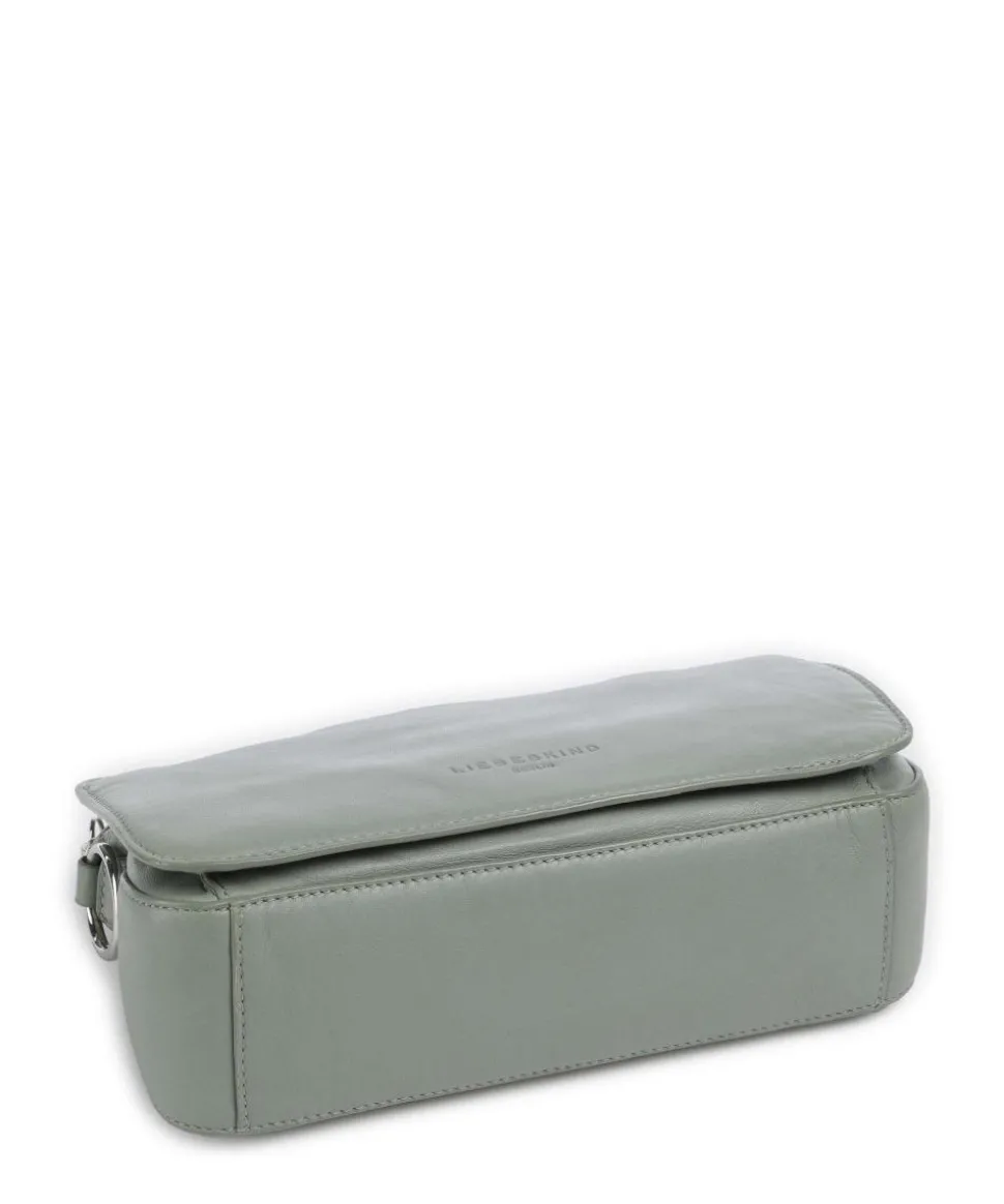 Clarice Sheep Natural Umhängetasche Schafsleder grünblau