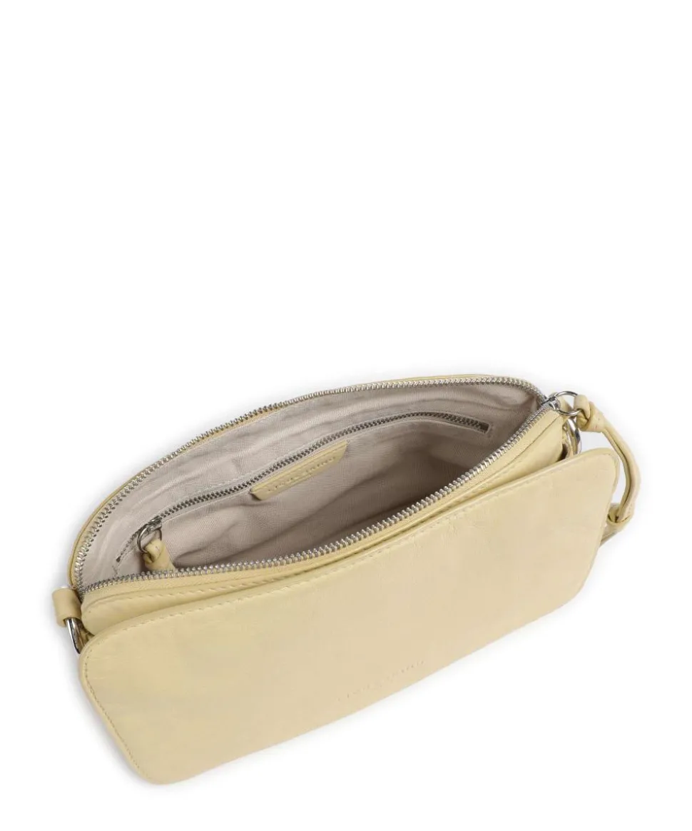 Clarice Sheep Natural Umhängetasche Schafsleder vanillegelb