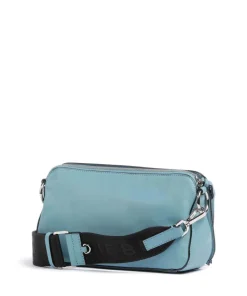 Clarice Sheep Natural Umhängetasche Lammleder petrol