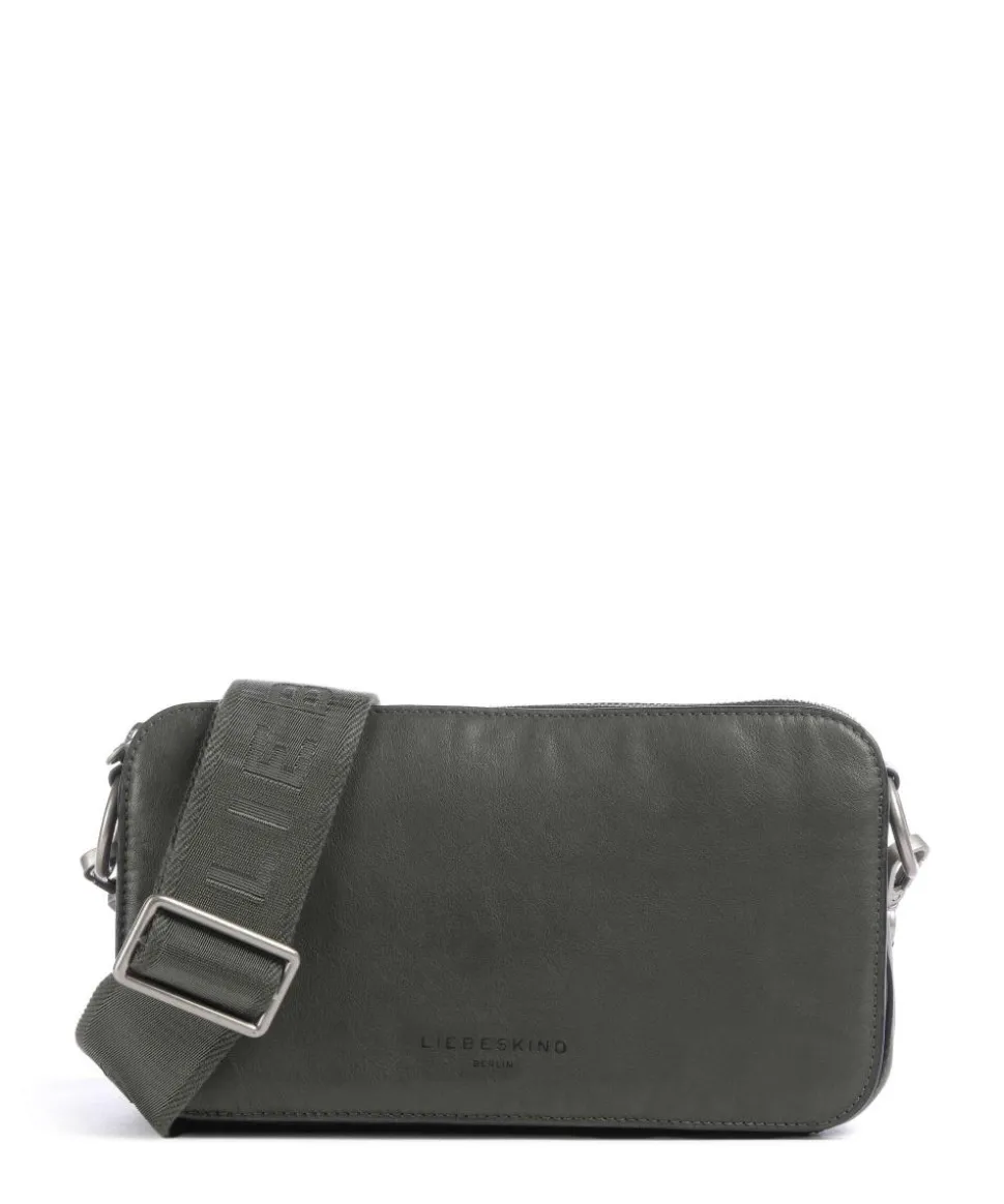 Clarice Sheep Natural Umhängetasche Schafsleder dunkelgrün