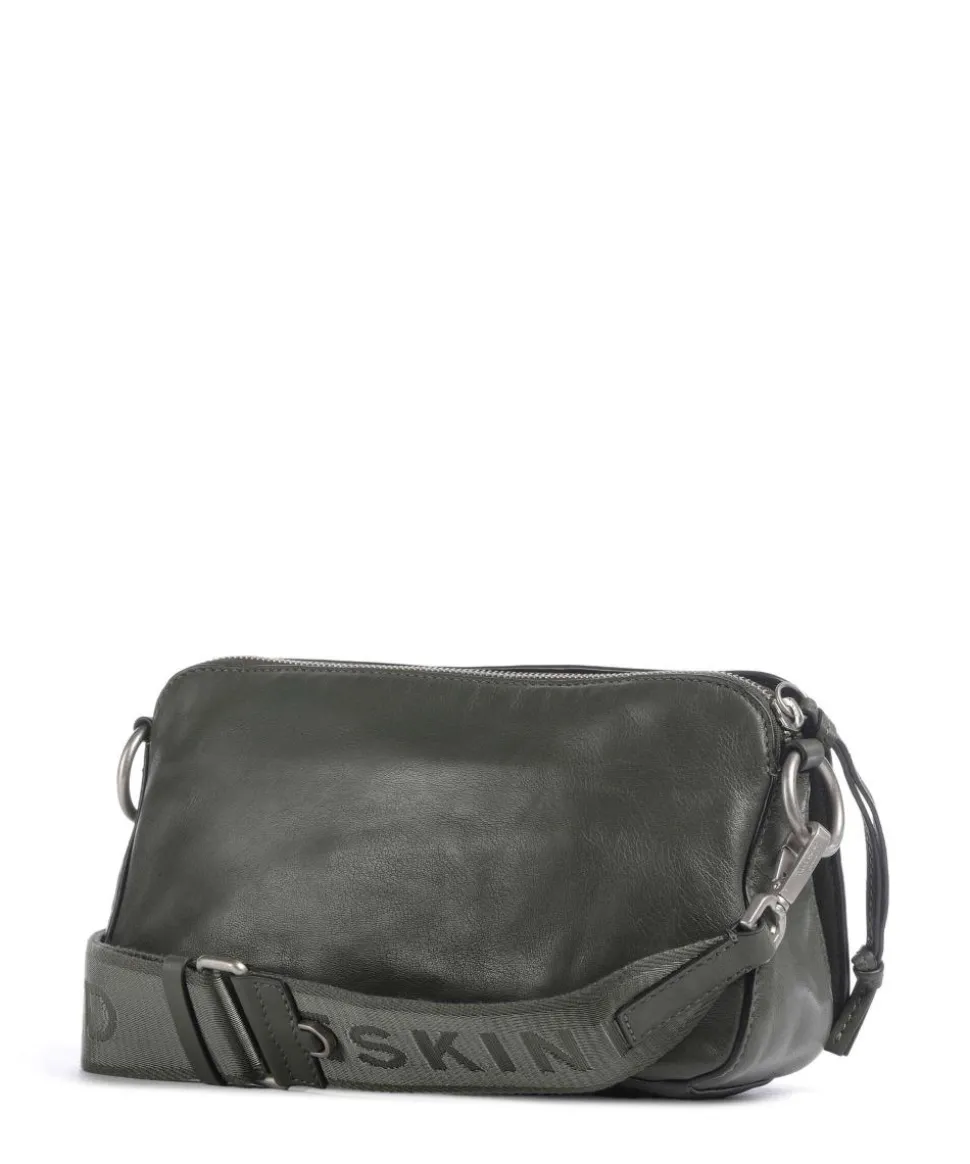 Clarice Sheep Natural Umhängetasche Schafsleder dunkelgrün