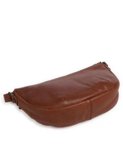 Clarita Schultertasche weiches Rindsleder cognac
