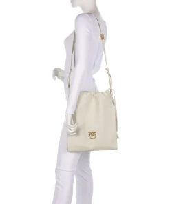 Classic Slouchy Bucket bag fein genarbtes Rindsleder creme