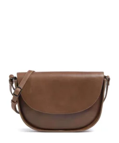 Claudette Umhängetasche fein genarbtes Rindsleder braun