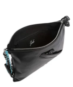 Cleveland Debbie Schultertasche fein genarbtes Kalbsleder schwarz