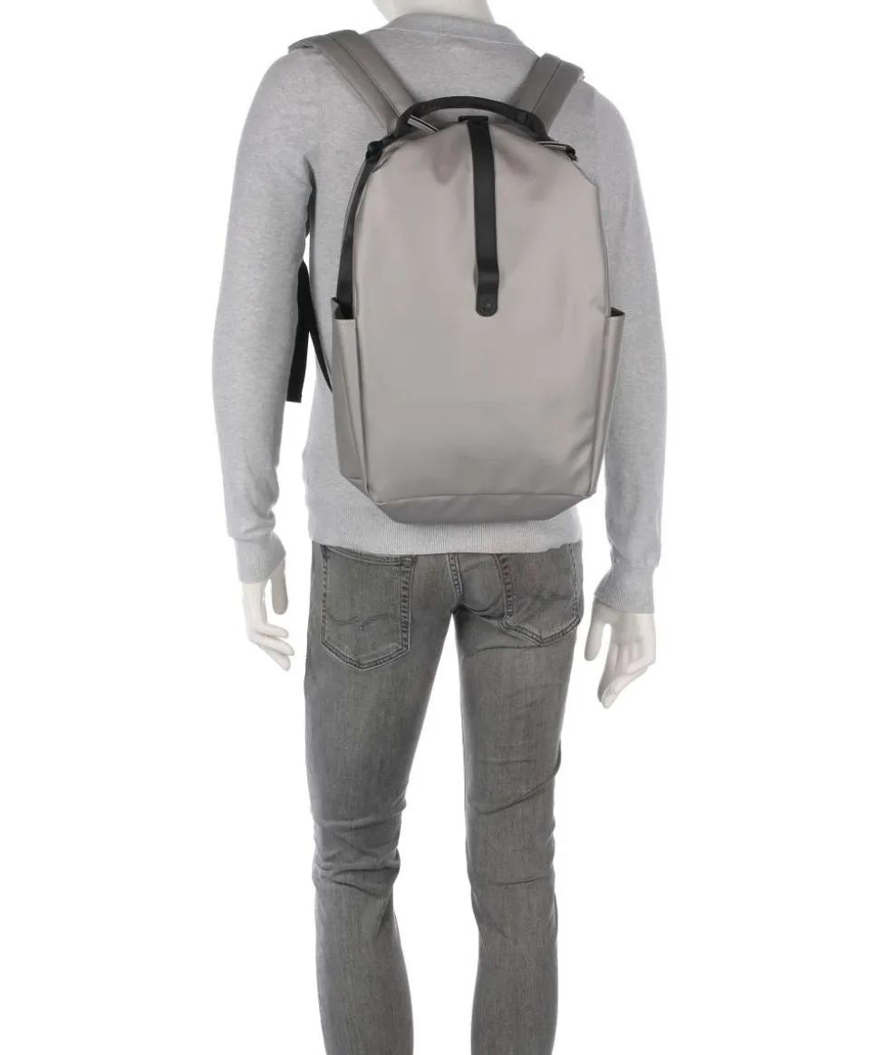 Clip Front Rucksack Polyester, Polyurethane silber