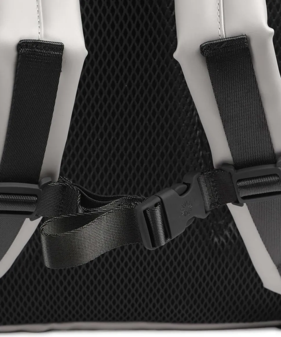 Clip Front Rucksack Polyester, Polyurethane silber