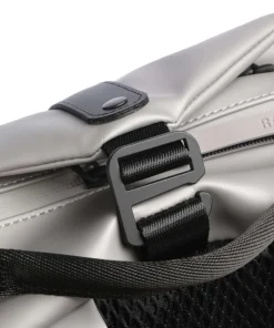 Clip Front Rucksack Polyester, Polyurethane silber