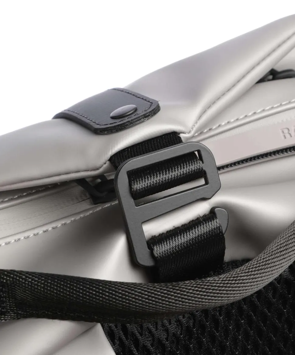 Clip Front Rucksack Polyester, Polyurethane silber