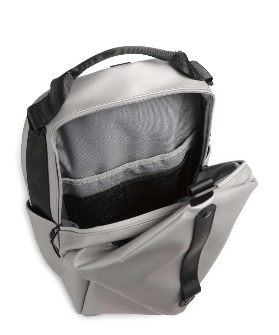 Clip Front Rucksack Polyester, Polyurethane silber