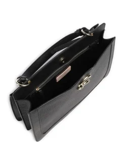 C-Me Handtasche genarbtes Rindsleder schwarz
