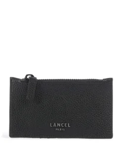 Côme Kreditkartenetui genarbtes Rindsleder schwarz