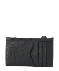 Côme Kreditkartenetui genarbtes Rindsleder schwarz
