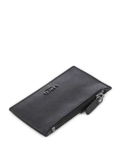 Côme Kreditkartenetui genarbtes Rindsleder schwarz