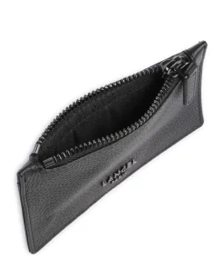 Côme Kreditkartenetui genarbtes Rindsleder schwarz