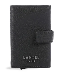 Côme Kreditkartenetui genarbtes Rindsleder schwarz