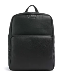 Côme Rucksack 13″ genarbtes Rindsleder schwarz