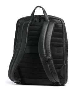 Côme Rucksack 13″ genarbtes Rindsleder schwarz