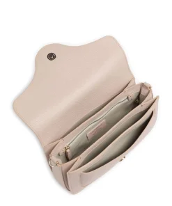 C-Me Umhängetasche genarbtes Rindsleder beige