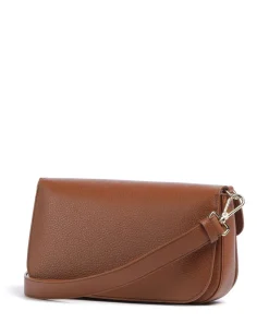 C-Me Umhängetasche genarbtes Rindsleder braun