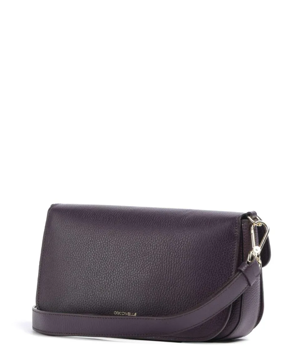 C-Me Umhängetasche genarbtes Rindsleder pflaume