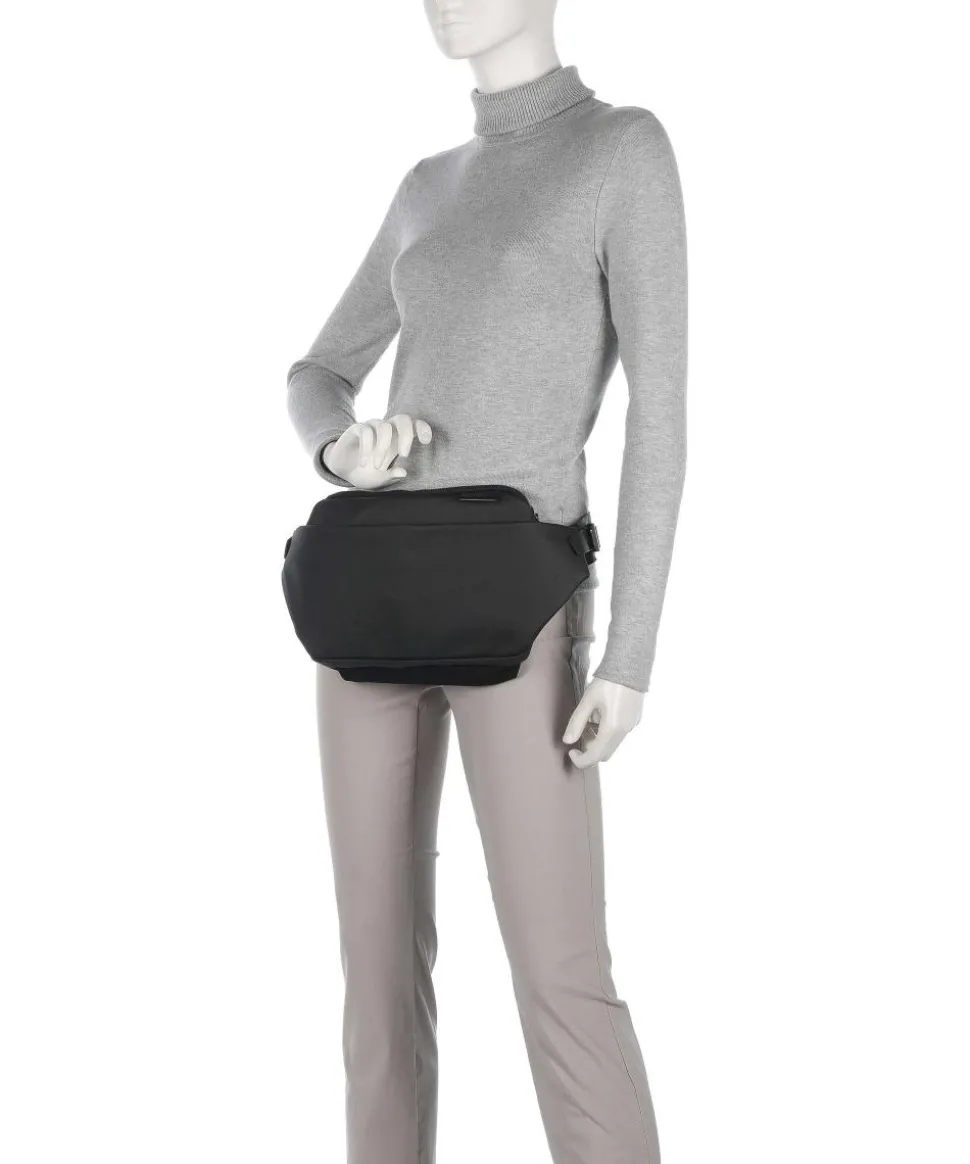 Coated Canvas Isarau Gürteltasche Baumwolle schwarz