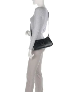 Cocco Schultertasche Lederimitat schwarz