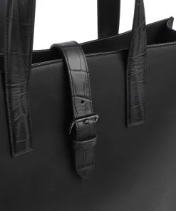 Cocco Touch Handtasche fein genarbtes Rindsleder schwarz