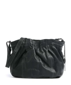 Coffee Klatsch Hannah Schultertasche genarbtes Leder dunkelgrün