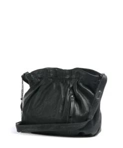 Coffee Klatsch Hannah Schultertasche genarbtes Leder dunkelgrün