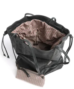 Coffee Klatsch Madison Bucket bag genarbtes Rindsleder dunkelgrün