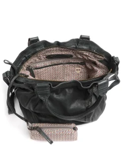 Coffee Klatsch Susan Shopper genarbtes Leder dunkelgrün