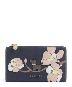 Coin Street Geldbörse fein genarbtes Rindsleder dunkelblau