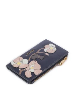 Coin Street Geldbörse fein genarbtes Rindsleder dunkelblau