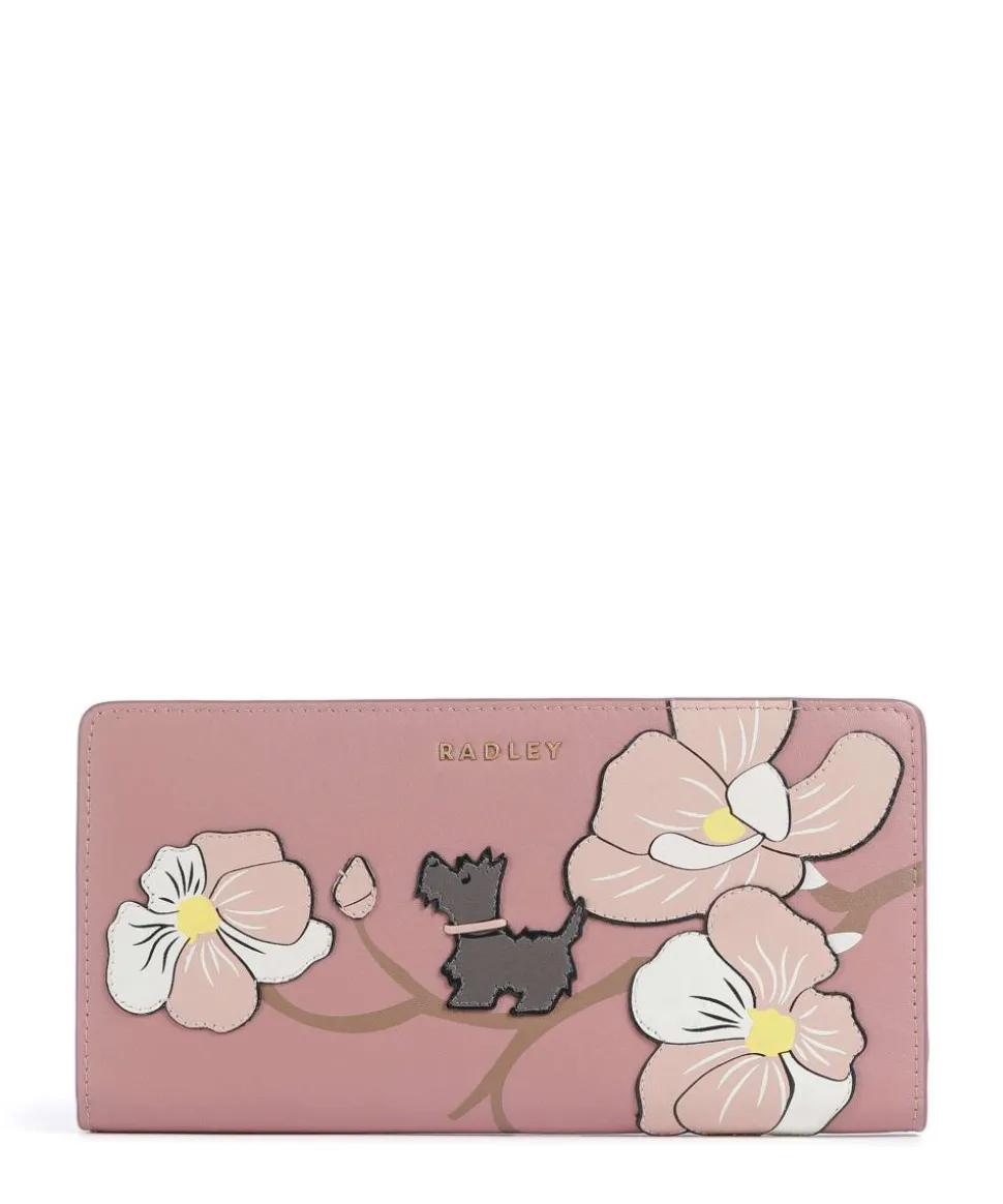 Coin Street Geldbörse fein genarbtes Rindsleder altrosa