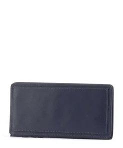 Coin Street Geldbörse fein genarbtes Rindsleder dunkelblau