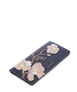 Coin Street Geldbörse fein genarbtes Rindsleder dunkelblau