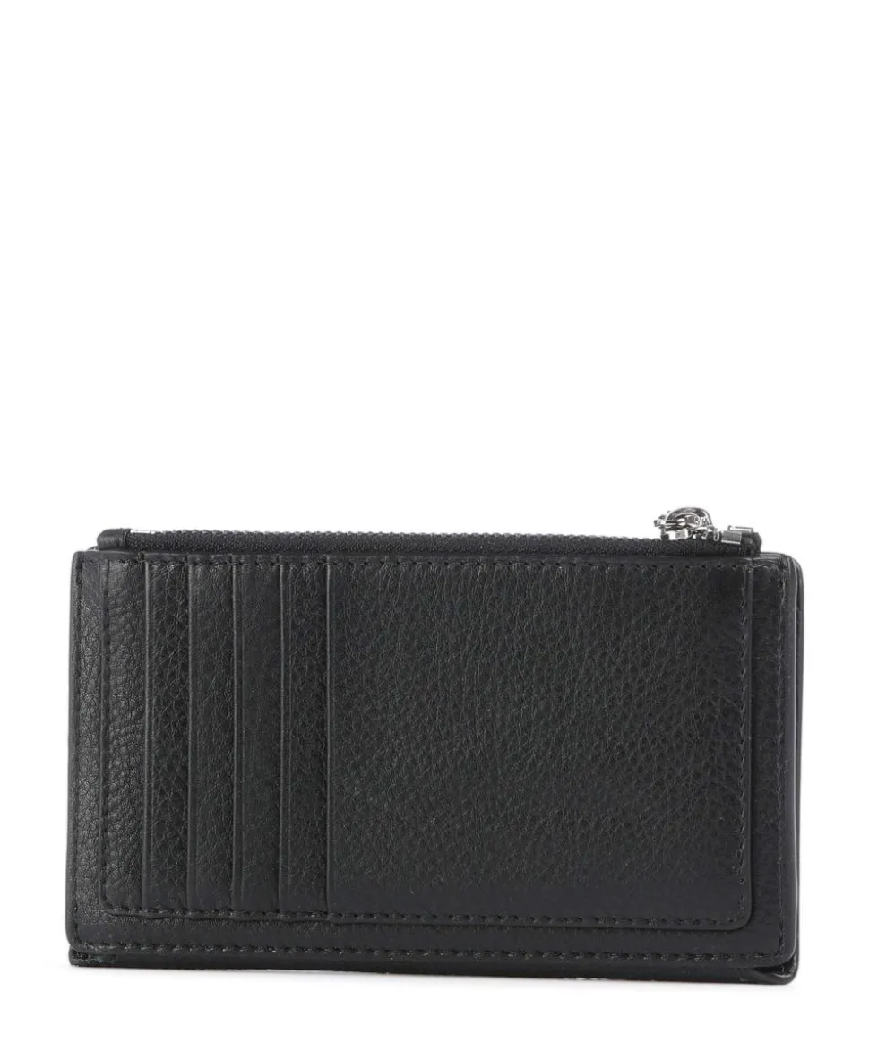 Coin Street Geldbörse genarbtes Rindsleder schwarz