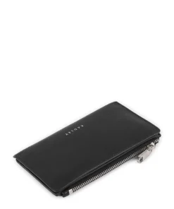 Coin Street Geldbörse genarbtes Rindsleder schwarz