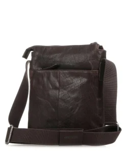 Coleman 2.0 Umhängetasche fein genarbtes Rindsleder dunkelbraun