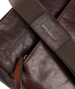 Coleman 2.0 Umhängetasche fein genarbtes Rindsleder dunkelbraun