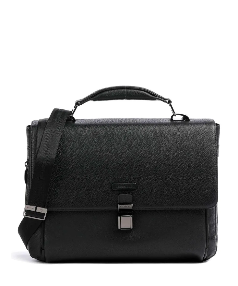 Collezione Modus Restyling Aktentasche 15″ genarbtes Rindsleder schwarz