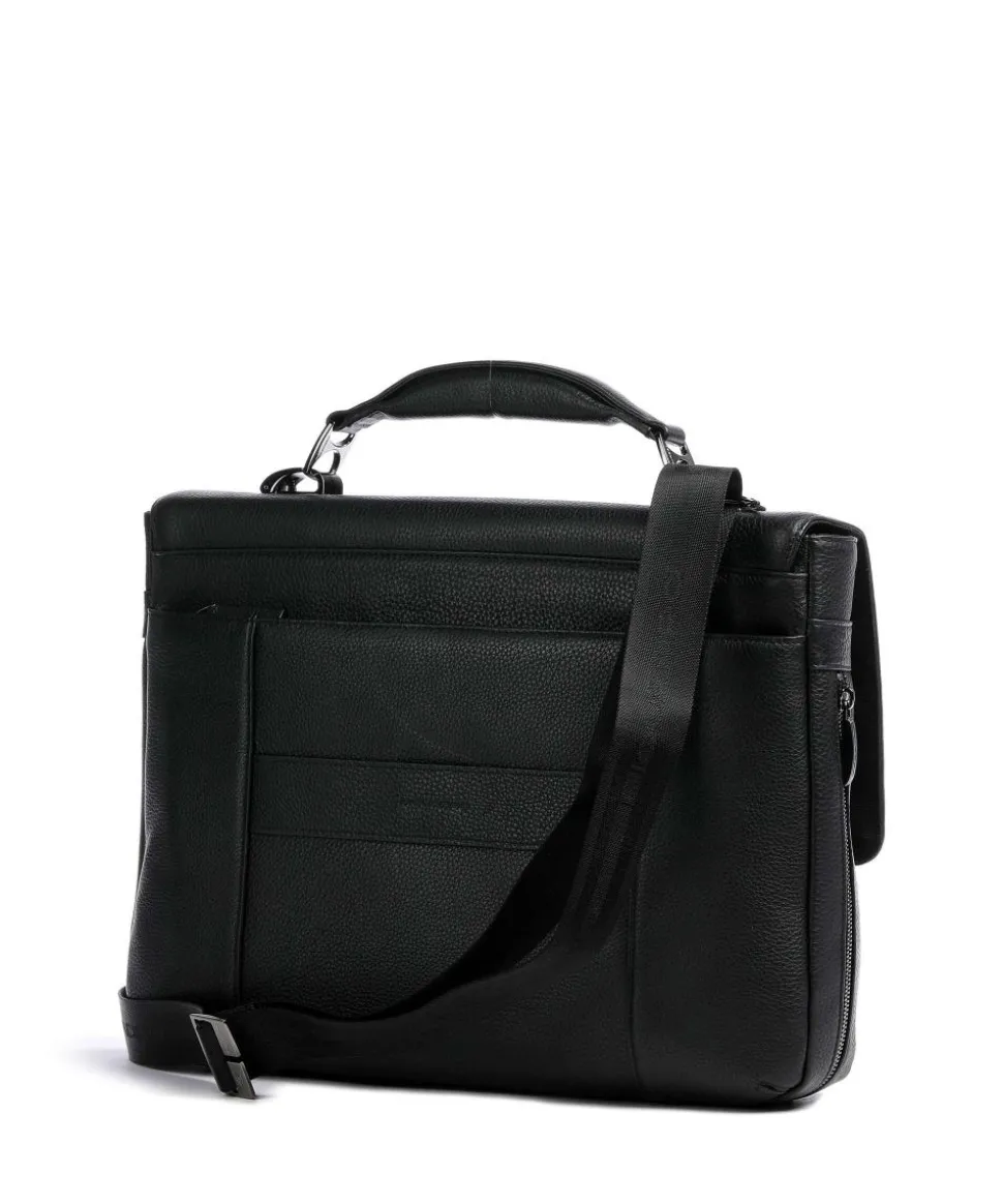 Collezione Modus Restyling Aktentasche 15″ genarbtes Rindsleder schwarz