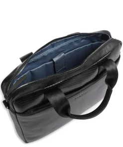 Comet Aktentasche 13″ fein genarbtes Rindsleder schwarz