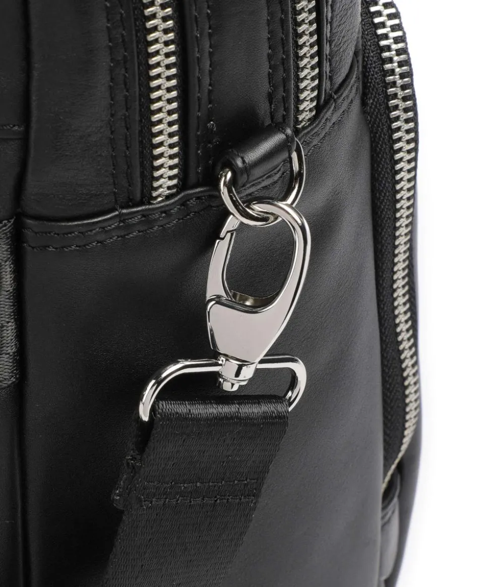 Comet Aktentasche 15″ fein genarbtes Rindsleder schwarz